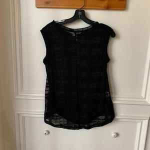 BCBGeneration Knit Sheer Top